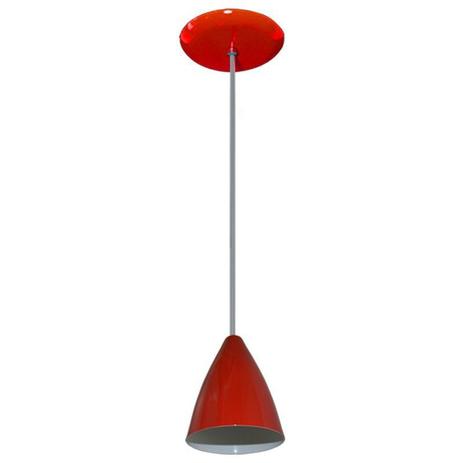 Lustre Luminária Pendente Colorido 17 cm x 13 cm - Vermelho - Lustres amandini Menor preço em Lustre Luminária Pendente Colorido 17 cm x 13 cm - Vermelho - Lustres amandini