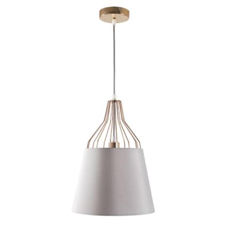 Lustre Luminária Pendente Lan Dourado/Cinza Bella Menor preço em Lustre Luminária Pendente Lan Dourado/Cinza Bella
