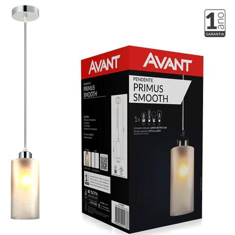 Lustre Luminária Pendente Primus Smooth Avant 1xe27 Menor preço em Lustre Luminária Pendente Primus Smooth Avant 1xe27