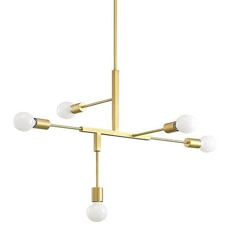Lustre Luminaria Pendente Sputnik Gun 5 Bocais E27 Dourado - Lumia Shop Menor preço em Lustre Luminaria Pendente Sputnik Gun 5 Bocais E27 Dourado - Lumia Shop