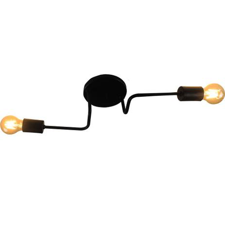 Lustre Luminária Sputnik Aranha 2 Braços Quarto Sala Cozinha - Ilustre Lar Menor preço em Lustre Luminária Sputnik Aranha 2 Braços Quarto Sala Cozinha - Ilustre Lar