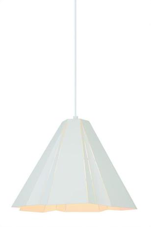 Lustre pendente adely alumínio 30 cm tulipa branco Menor preço em Lustre pendente adely alumínio 30 cm tulipa branco