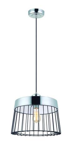 Lustre pendente adely alumínio 36 cm prata arame preto Menor preço em Lustre pendente adely alumínio 36 cm prata arame preto