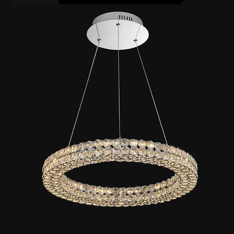 Lustre Pendente Aliança Dourado Cristal Led 3000k bivolt 24w 3000k Ø50cm - Dcd00304 - Dinamica Menor preço em Lustre Pendente Aliança Dourado Cristal Led 3000k bivolt 24w 3000k Ø50cm - Dcd00304 - Dinamica