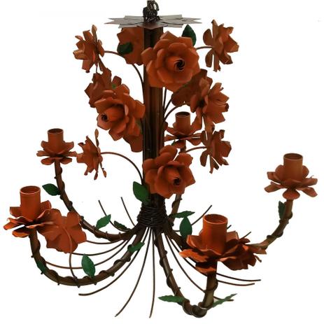 Lustre Pendente Artesanal com Flores Preço de Fábrica Desconto Fabricante - Libertas Rosas Menor preço em Lustre Pendente Artesanal com Flores Preço de Fábrica Desconto Fabricante - Libertas Rosas