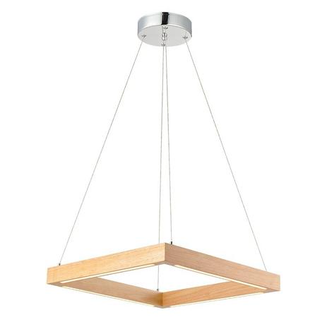 Lustre Pendente Avant Kavas Quadrado em Madeira com Led Bivolt Menor preço em Lustre Pendente Avant Kavas Quadrado em Madeira com Led Bivolt