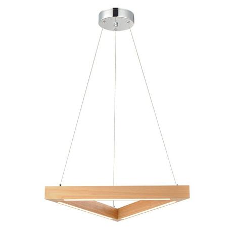 Lustre Pendente Avant Kavas Triangular em Madeira com Led Bivolt Menor preço em Lustre Pendente Avant Kavas Triangular em Madeira com Led Bivolt