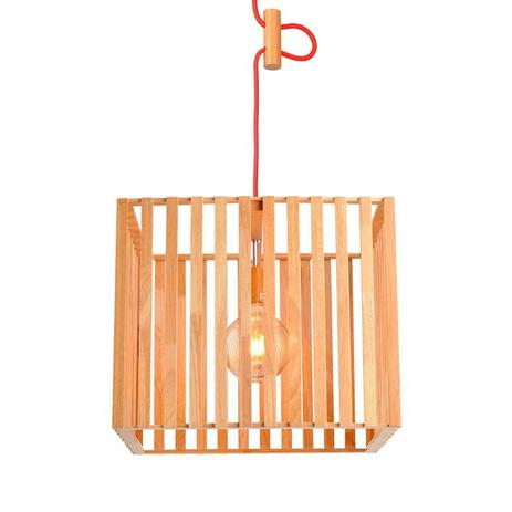 Lustre Pendente Avant Oka Cube Grande em Madeira E27 Bivolt Menor preço em Lustre Pendente Avant Oka Cube Grande em Madeira E27 Bivolt
