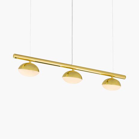 Lustre Pendente Avelã T1800-3 Golden Art Menor preço em Lustre Pendente Avelã T1800-3 Golden Art