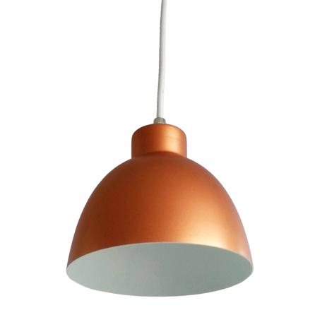 Lustre Pendente Bel Cobre Branco 01 Lampada E27 (Aluminio) - Ema lustres é boa?