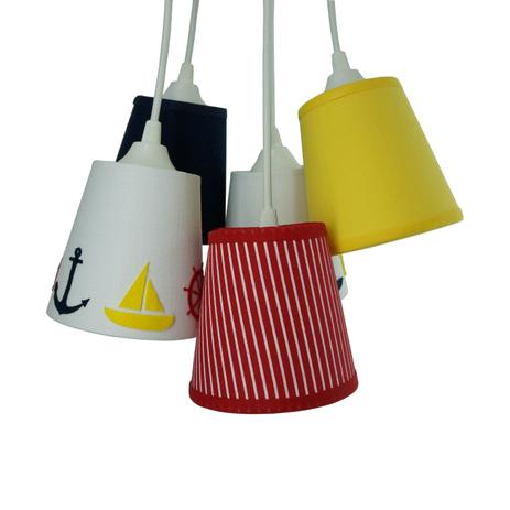 Lustre Pendente Cacho Marinheiro com Apliques Crie Casa Colorido é ruim? Lustre Pendente Cacho Marinheiro com Apliques Crie Casa Colorido é boa?