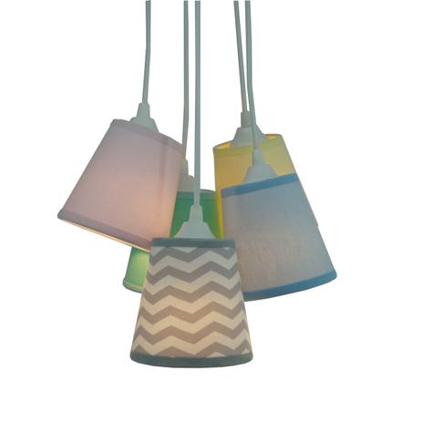 Lustre Pendente Cacho Mix Chevron Crie Casa Candy Colors Menor preço em Lustre Pendente Cacho Mix Chevron Crie Casa Candy Colors