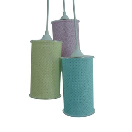 Lustre Pendente Cacho Triplo Crie Casa Candy Colors Menor preço em Lustre Pendente Cacho Triplo Crie Casa Candy Colors