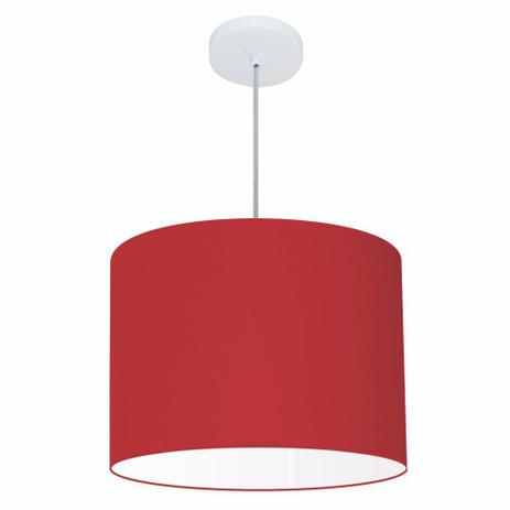 Lustre Pendente Cilindrico MD-4146 Cupula Tecido 40x30cm Bordo - Vivare iluminação Menor preço em Lustre Pendente Cilindrico MD-4146 Cupula Tecido 40x30cm Bordo - Vivare iluminação