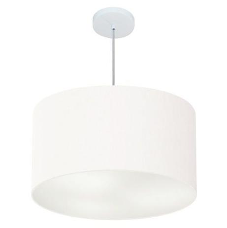 Lustre Pendente Cilíndrico Vivare Md-4101 Cúpula Tecido 60x30cm - Vivare iluminação Menor preço em Lustre Pendente Cilíndrico Vivare Md-4101 Cúpula Tecido 60x30cm - Vivare iluminação