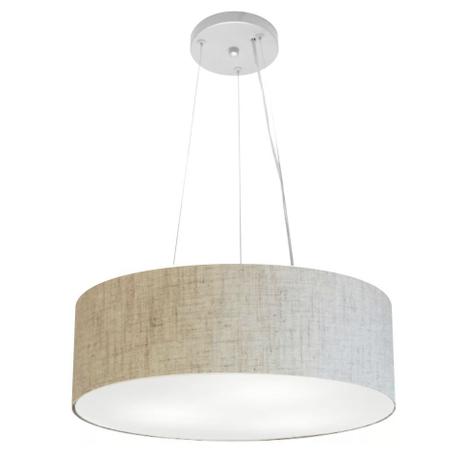 Lustre Pendente Cilíndrico Vivare Md-4184 Cúpula Tecido 45x15cm - Vivare iluminação é boa?