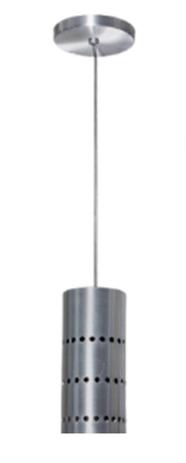 Lustre Pendente Cilindro em Alumínio Escovado - Debby Artes - Lustres debby artes Menor preço em Lustre Pendente Cilindro em Alumínio Escovado - Debby Artes - Lustres debby artes