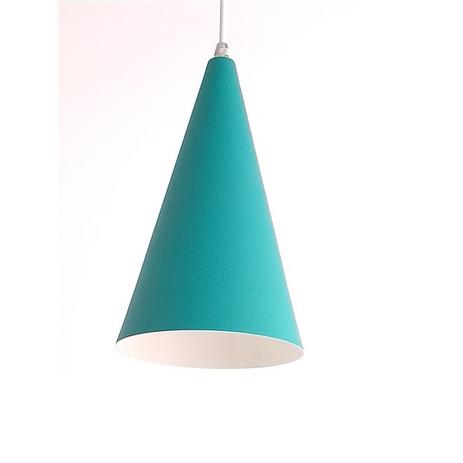 Lustre Pendente Cone Azul Tifany/Branco 01 Lampada E27(Aluminio) - Ema lustres é boa?