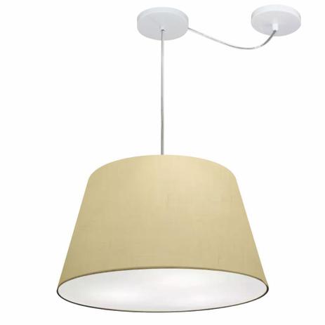 Lustre Pendente Cone Com Desvio Md-4279 Cupula Tec 21/30x40cm Algodao Cru - Vivare iluminação Menor preço em Lustre Pendente Cone Com Desvio Md-4279 Cupula Tec 21/30x40cm Algodao Cru - Vivare iluminação