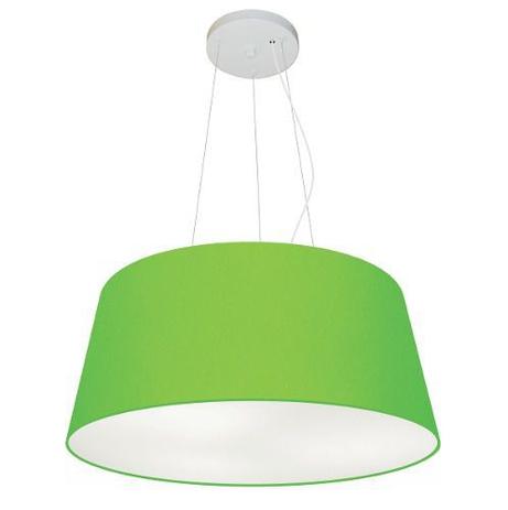 Lustre Pendente Cone Md-4048 Cupula Tecido 21/50x40cm Verde Limao - Vivare iluminação Menor preço em Lustre Pendente Cone Md-4048 Cupula Tecido 21/50x40cm Verde Limao - Vivare iluminação