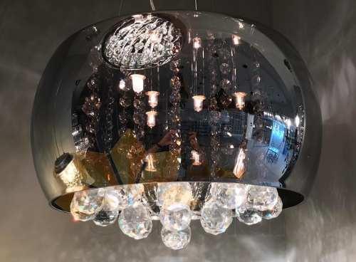 Lustre Pendente Cristal Cromado 40cm - Startec Menor preço em Lustre Pendente Cristal Cromado 40cm - Startec