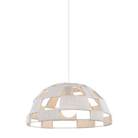 Lustre Pendente Cúpula Adely 35cm Ferro e Tecido Branco - Adely lighting Menor preço em Lustre Pendente Cúpula Adely 35cm Ferro e Tecido Branco - Adely lighting