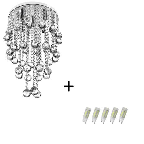 Lustre Pendente De Cristal Legitimo Classic Round Long 32 com Lâmpadas 3000K (Branco Quente) - Marryluz Menor preço em Lustre Pendente De Cristal Legitimo Classic Round Long 32 com Lâmpadas 3000K (Branco Quente) - Marryluz