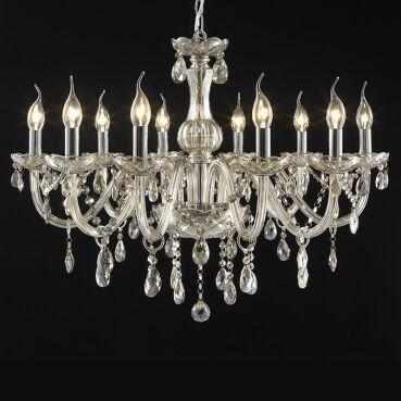 Lustre Pendente LU-016 10 Lâmpadas 79cm Conhaque Mais Luz Menor preço em Lustre Pendente LU-016 10 Lâmpadas 79cm Conhaque Mais Luz