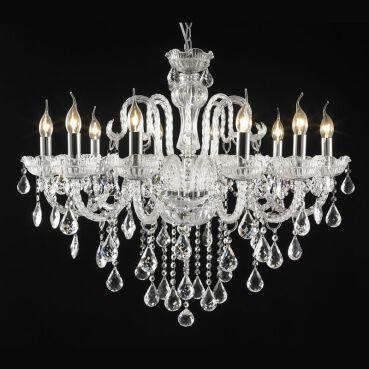 Lustre Pendente LU-017 10 Lâmpadas 83cm Cristal Mais Luz Menor preço em Lustre Pendente LU-017 10 Lâmpadas 83cm Cristal Mais Luz