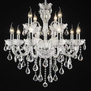 Lustre Pendente LU-017 12 Lâmpadas 71cm Cristal Mais Luz Menor preço em Lustre Pendente LU-017 12 Lâmpadas 71cm Cristal Mais Luz