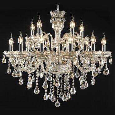 Lustre Pendente LU-017 15 Lâmpadas 83cm Conhaque Mais Luz Menor preço em Lustre Pendente LU-017 15 Lâmpadas 83cm Conhaque Mais Luz