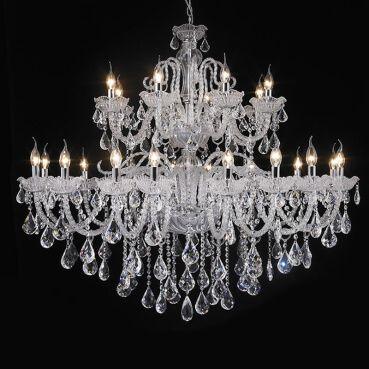 Lustre Pendente LU-017 24 Lâmpadas 120cm Cristal Mais Luz Menor preço em Lustre Pendente LU-017 24 Lâmpadas 120cm Cristal Mais Luz