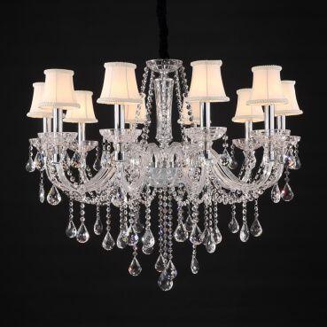 Lustre Pendente LU-029 10 Lâmpadas 90cm Cristal Mais Luz Menor preço em Lustre Pendente LU-029 10 Lâmpadas 90cm Cristal Mais Luz