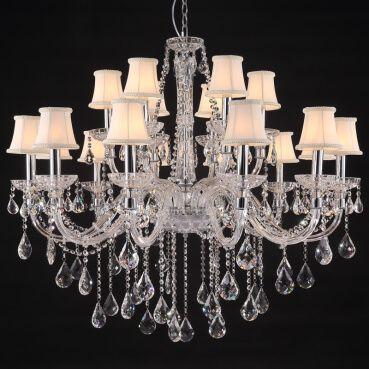 Lustre Pendente LU-029 18 Lâmpadas 110cm Cristal Mais Luz Menor preço em Lustre Pendente LU-029 18 Lâmpadas 110cm Cristal Mais Luz