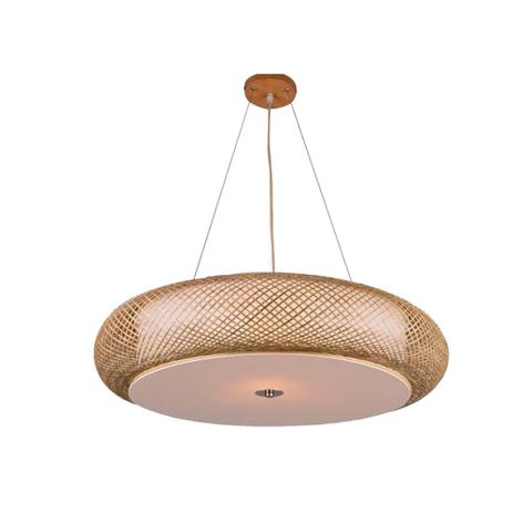 Lustre Pendente Luminária de Bamboo Natural e Acrílico 75Cm - Chandelie Menor preço em Lustre Pendente Luminária de Bamboo Natural e Acrílico 75Cm - Chandelie