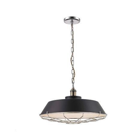 Lustre Pendente Luminária Hong Kong de Metal Preto Fosco e base Amaramada - Chandelie Menor preço em Lustre Pendente Luminária Hong Kong de Metal Preto Fosco e base Amaramada - Chandelie