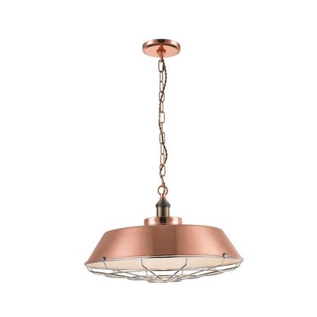 Lustre Pendente Luminária Hong Kong de Metal Rosê e Base Aramado 45Cm - Chandelie Menor preço em Lustre Pendente Luminária Hong Kong de Metal Rosê e Base Aramado 45Cm - Chandelie