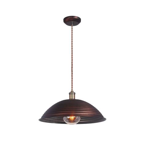 Lustre Pendente Luminária para Área Externa Churrasco Metal Café 44CM - Chandelie Menor preço em Lustre Pendente Luminária para Área Externa Churrasco Metal Café 44CM - Chandelie