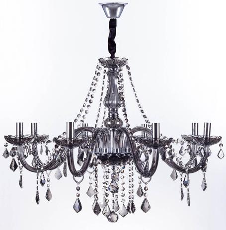 Lustre Pendente Maria Thereza Cristal Fume 8 Lâmpadas Arquitetizze Menor preço em Lustre Pendente Maria Thereza Cristal Fume 8 Lâmpadas Arquitetizze