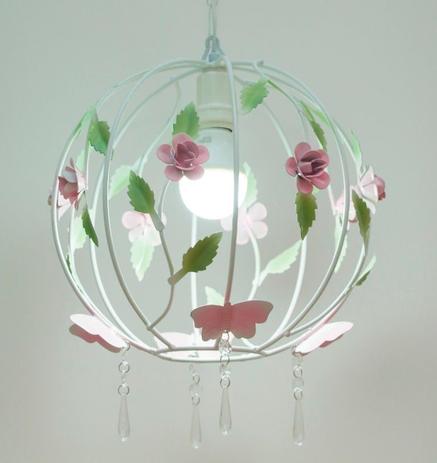 Lustre Pendente Modelo Globo Com Rosas Borboletas e Cristais Quarto Bebe Infantil - Atacadão Do Artesanato Mdf Menor preço em Lustre Pendente Modelo Globo Com Rosas Borboletas e Cristais Quarto Bebe Infantil - Atacadão Do Artesanato Mdf