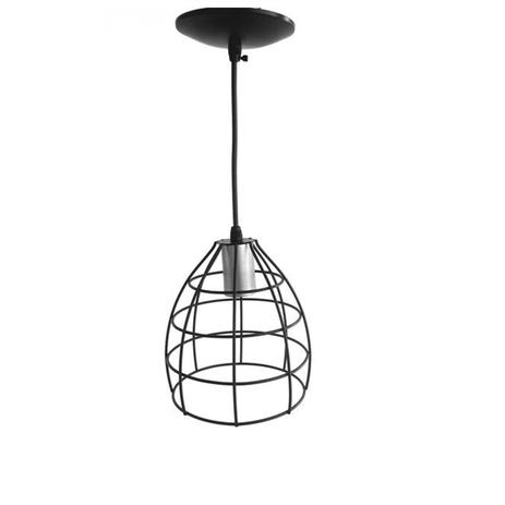 Lustre Pendente Oval Médio Preto 01 Lampada E27 (Aço) - Ema lustres Menor preço em Lustre Pendente Oval Médio Preto 01 Lampada E27 (Aço) - Ema lustres