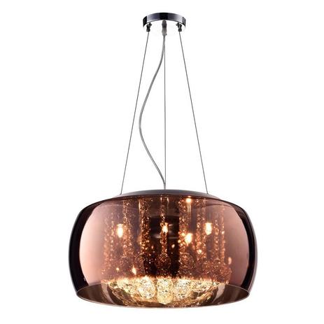 Lustre Pendente Plafon Soho Vidro Cobre Translucido Com Cristais Ø60cm 9xg9 Bella - Pd006CO Menor preço em Lustre Pendente Plafon Soho Vidro Cobre Translucido Com Cristais Ø60cm 9xg9 Bella - Pd006CO