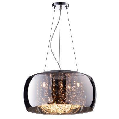 Lustre Pendente Plafon Soho Vidro Cromado Com Cristais Ø60cm 9xg9 Bella - Pd006cr Menor preço em Lustre Pendente Plafon Soho Vidro Cromado Com Cristais Ø60cm 9xg9 Bella - Pd006cr