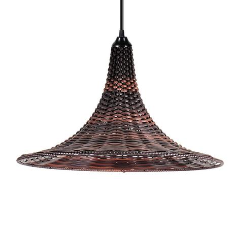 Lustre Pendente Primor Junco Caribe Grande Chocolate E27 Bivolt Menor preço em Lustre Pendente Primor Junco Caribe Grande Chocolate E27 Bivolt