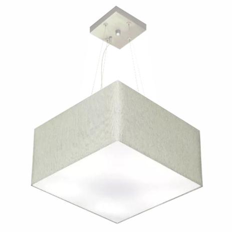 Lustre Pendente Quadrado MD-4197 Cupula Tecido 25/45x45cm Rustico Cinza - Vivare iluminação Menor preço em Lustre Pendente Quadrado MD-4197 Cupula Tecido 25/45x45cm Rustico Cinza - Vivare iluminação