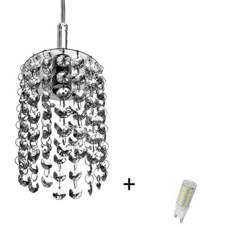 Lustre Pendente Redondo Clearcast Cristal Legitimo com Lâmpadas 3000K (Branco Quente) - Marryluz Menor preço em Lustre Pendente Redondo Clearcast Cristal Legitimo com Lâmpadas 3000K (Branco Quente) - Marryluz
