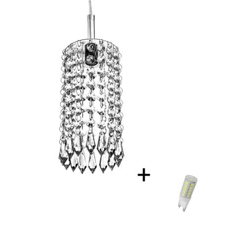 Lustre Pendente Redondo Clearcrillic Cristal Acrílico com Lâmpadas 3000K (Branco Quente) - Marryluz é boa?