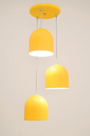 Lustre pendente sevilha 3l amarelo auremar é boa?