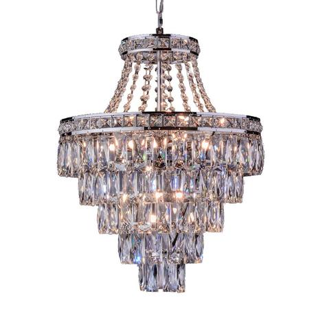 Lustre Pendente Startec Florença Cromado com Lâmpadas Led Bivolt Menor preço em Lustre Pendente Startec Florença Cromado com Lâmpadas Led Bivolt