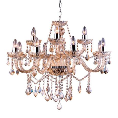 Lustre Pendente Startec Nice 12 Champagne E27 + 12 Lâmpadas Vela LED 3W 2700K E14 Bivolt Menor preço em Lustre Pendente Startec Nice 12 Champagne E27 + 12 Lâmpadas Vela LED 3W 2700K E14 Bivolt